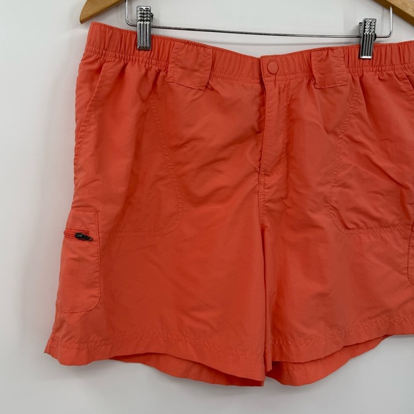 Columbia Sandy River Cargo Gorpcore Hiking Outdoors Shorts in Orange | Large - Picture 5 of 9